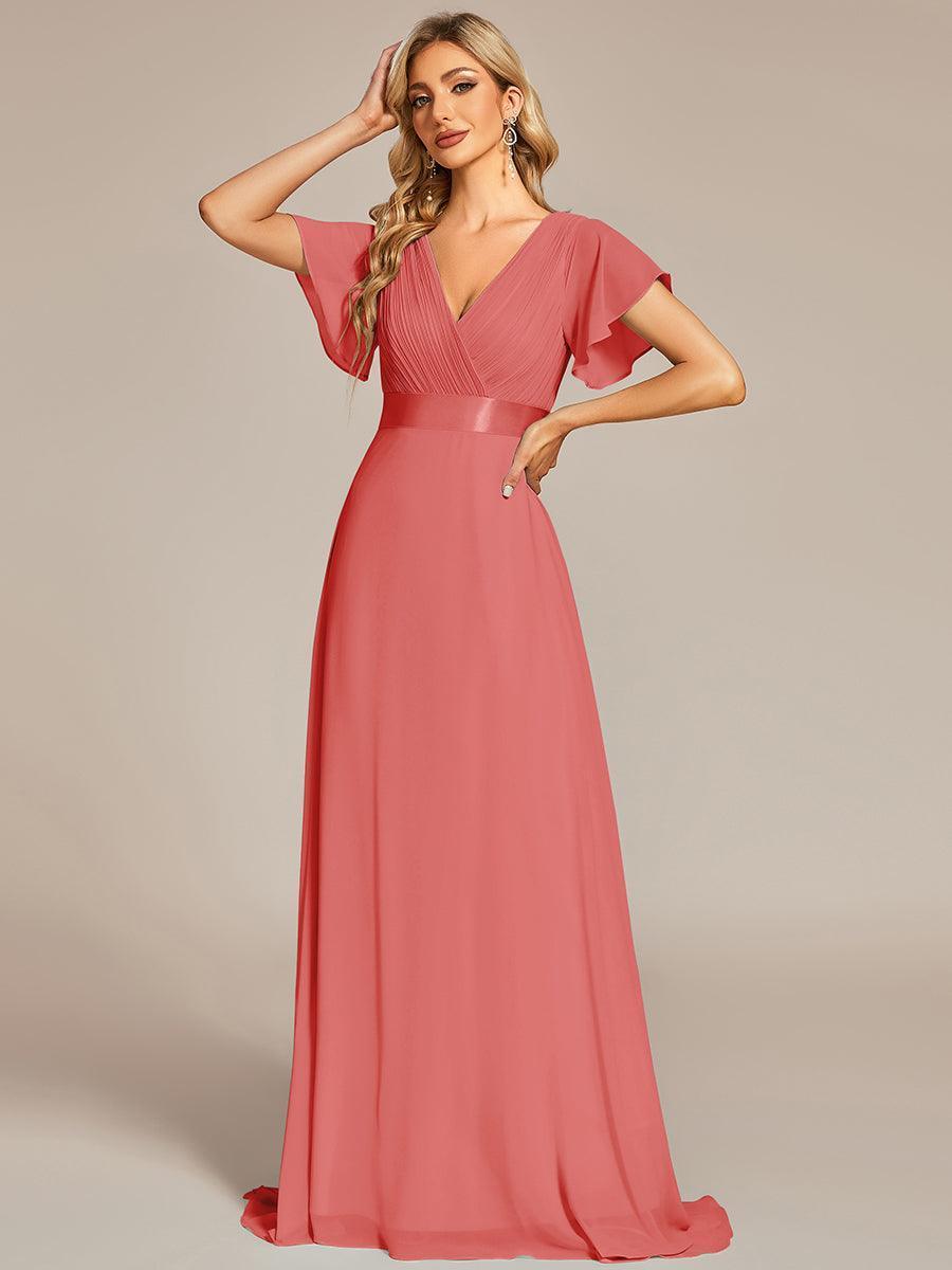 MONICA Dress | Elegant, flowing high-waisted chiffon bridesmaid dresses