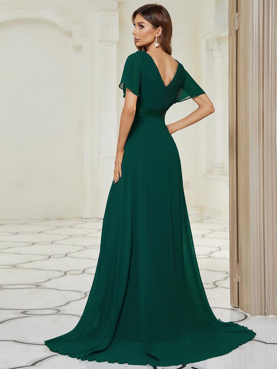 MONICA Dress | Elegant, flowing high-waisted chiffon bridesmaid dresses