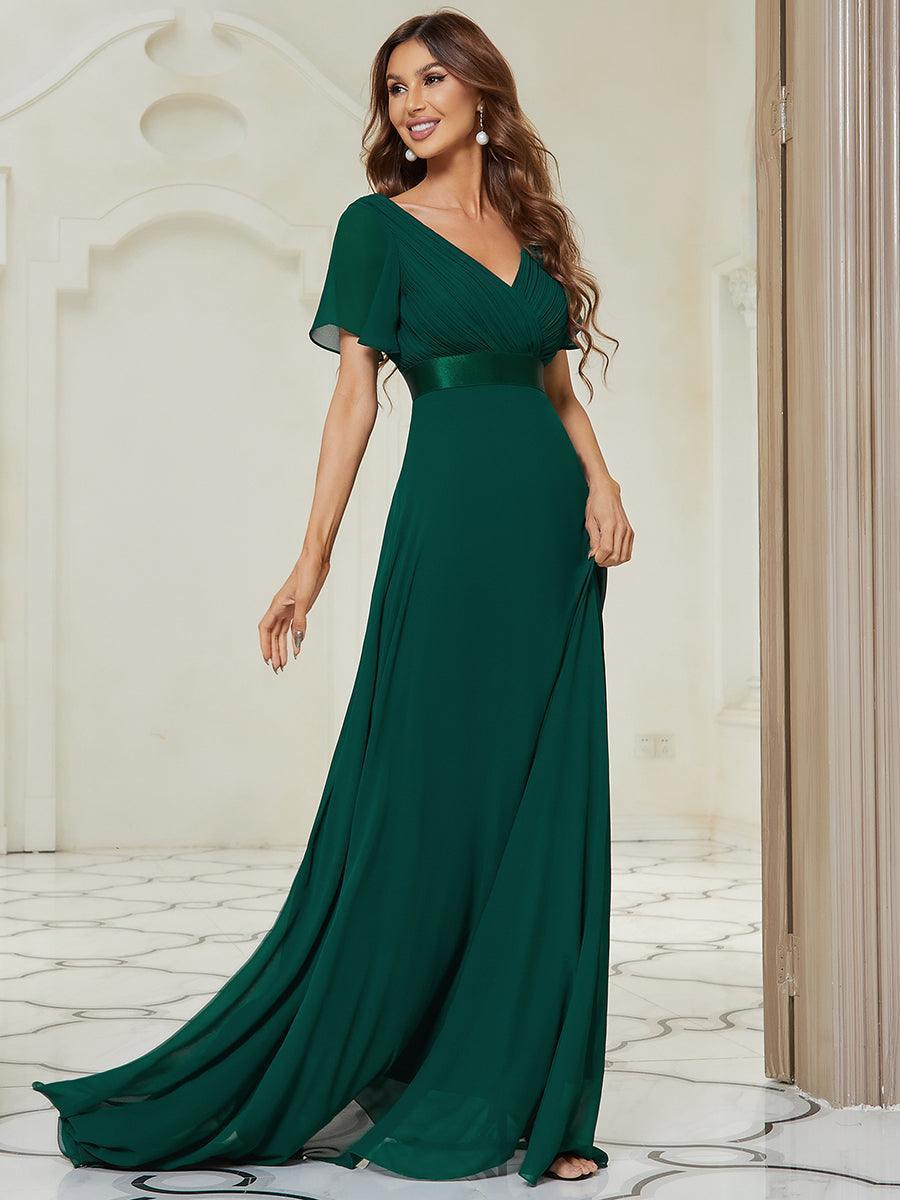 MONICA Dress | Elegant, flowing high-waisted chiffon bridesmaid dresses