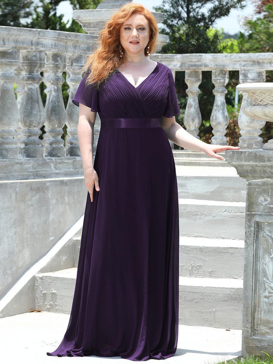 MONICA Dress | Elegant, flowing high-waisted chiffon bridesmaid dresses