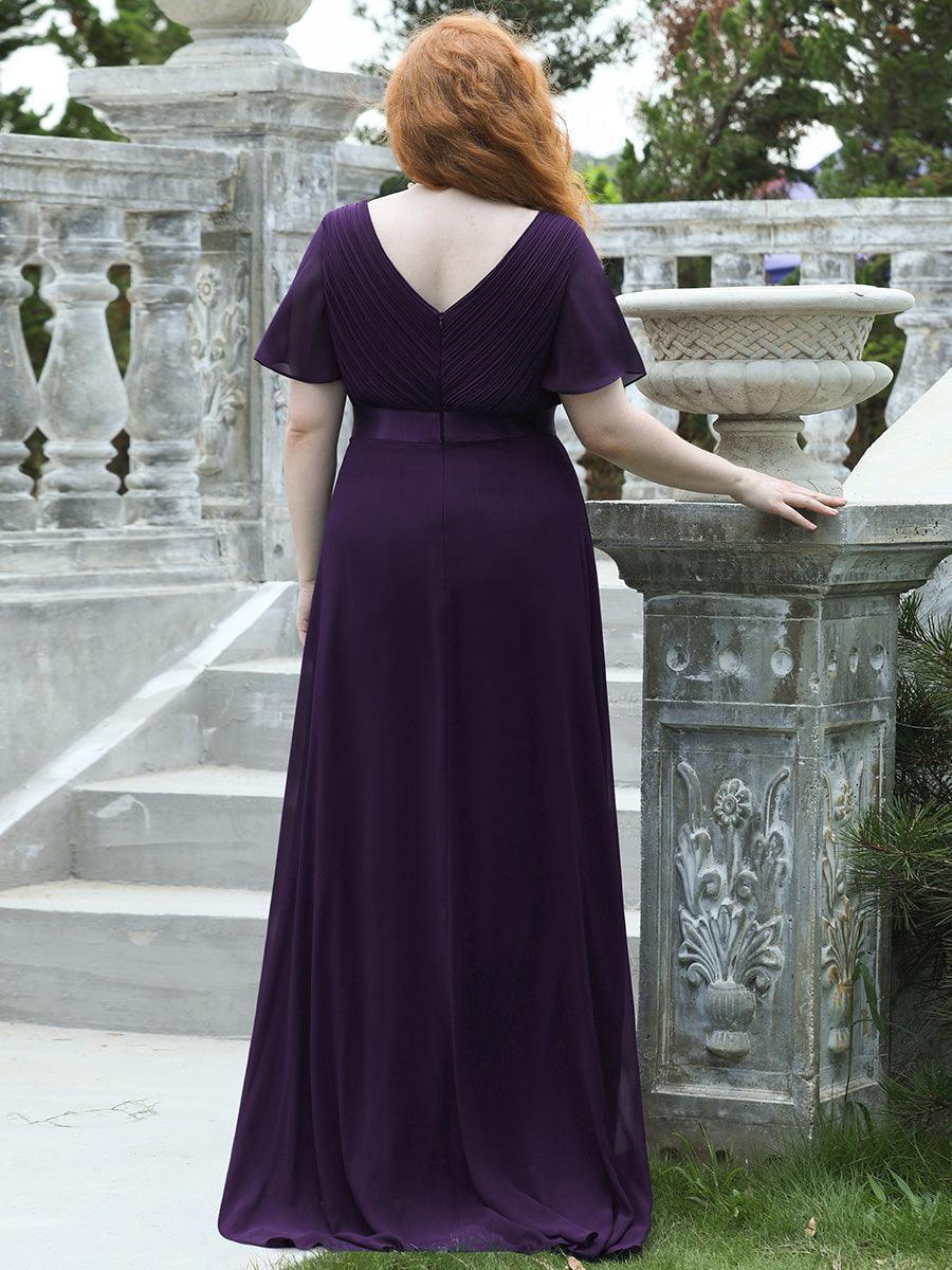 MONICA Dress | Elegant, flowing high-waisted chiffon bridesmaid dresses