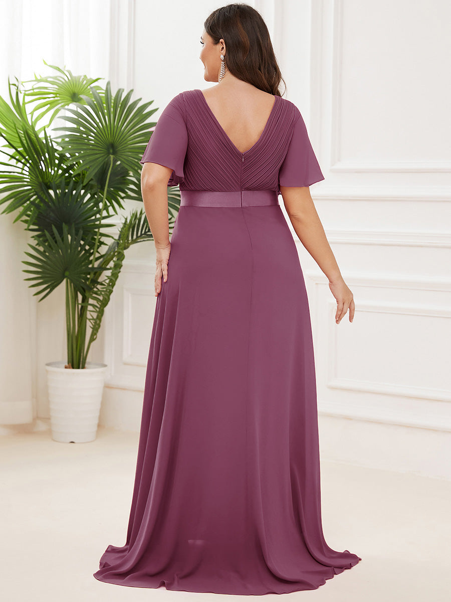 MONICA Dress | Elegant, flowing high-waisted chiffon bridesmaid dresses