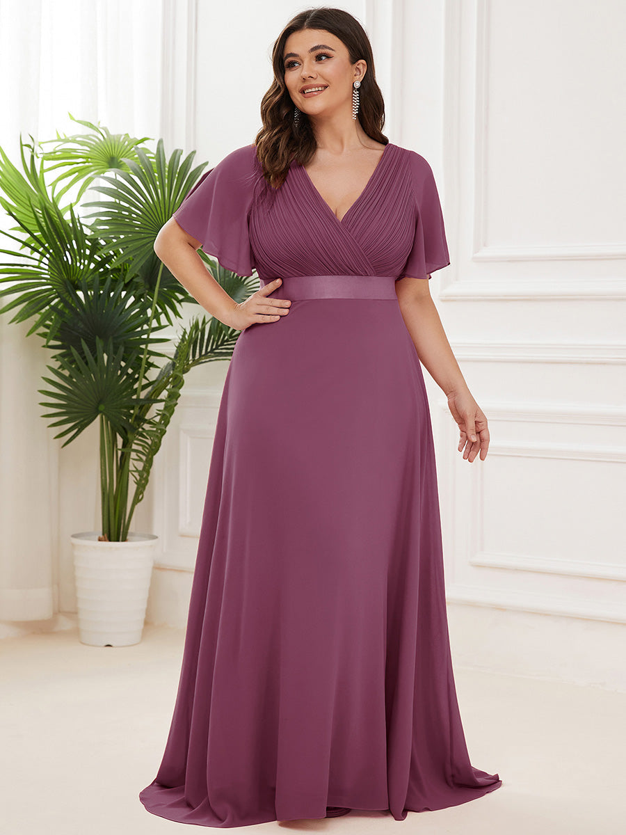 MONICA Dress | Elegant, flowing high-waisted chiffon bridesmaid dresses