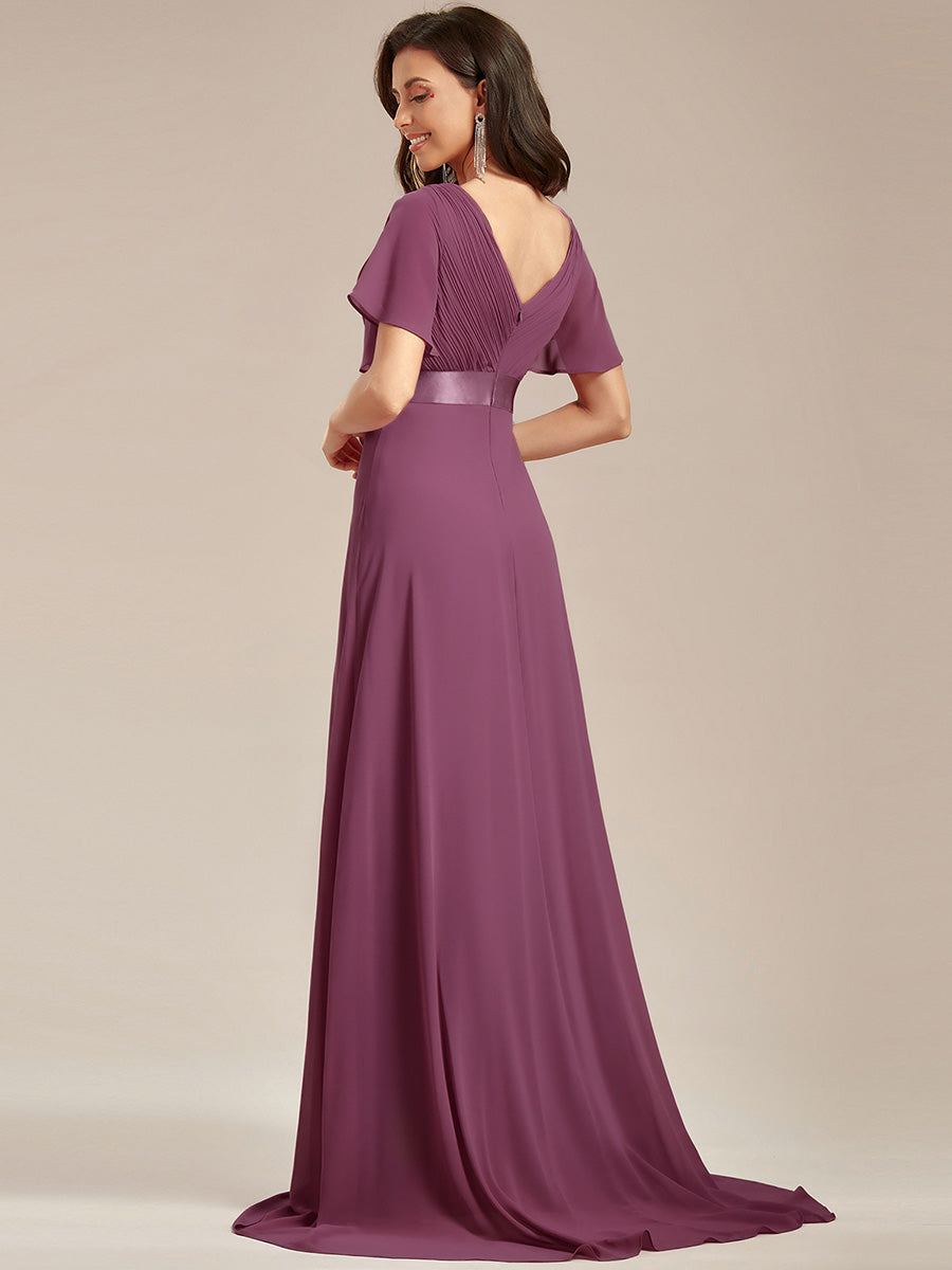MONICA Dress | Elegant, flowing high-waisted chiffon bridesmaid dresses