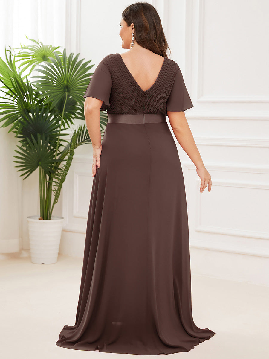 MONICA Dress | Elegant, flowing high-waisted chiffon bridesmaid dresses
