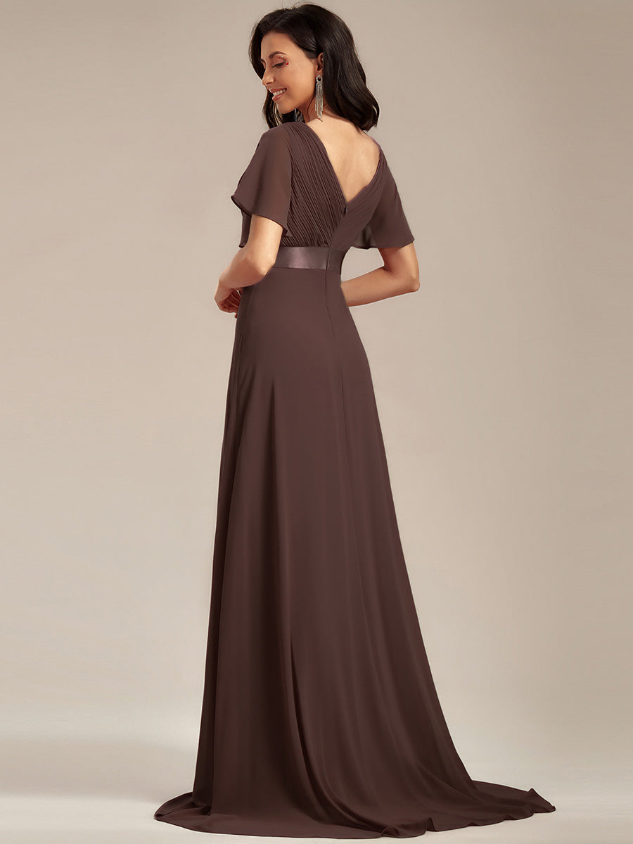 MONICA Dress | Elegant, flowing high-waisted chiffon bridesmaid dresses