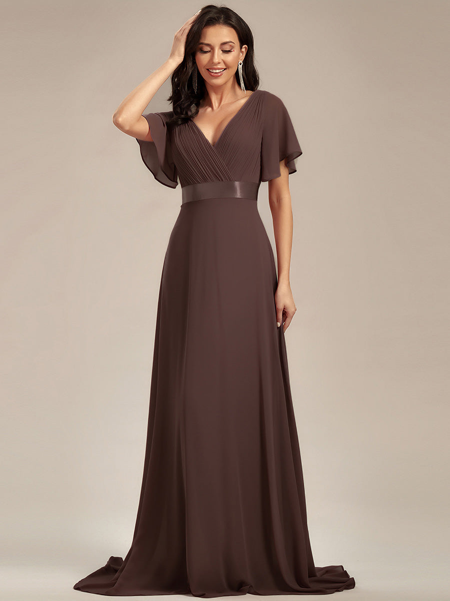 MONICA Dress | Elegant, flowing high-waisted chiffon bridesmaid dresses