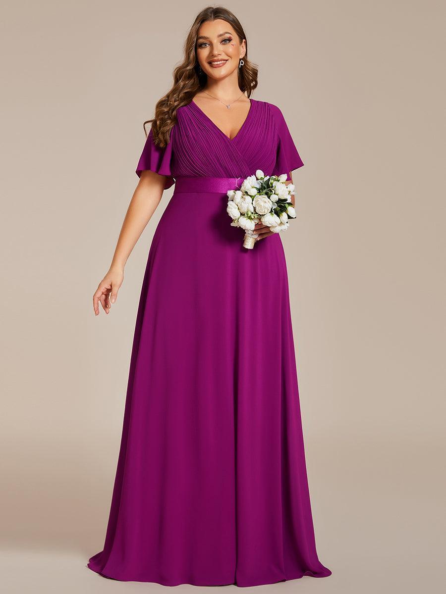 MONICA Dress | Elegant, flowing high-waisted chiffon bridesmaid dresses