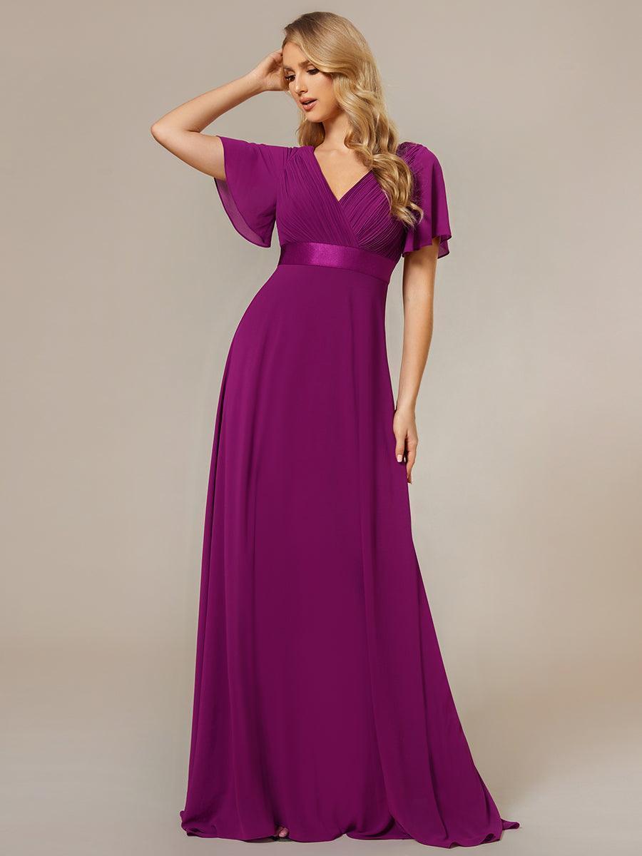 MONICA Dress | Elegant, flowing high-waisted chiffon bridesmaid dresses