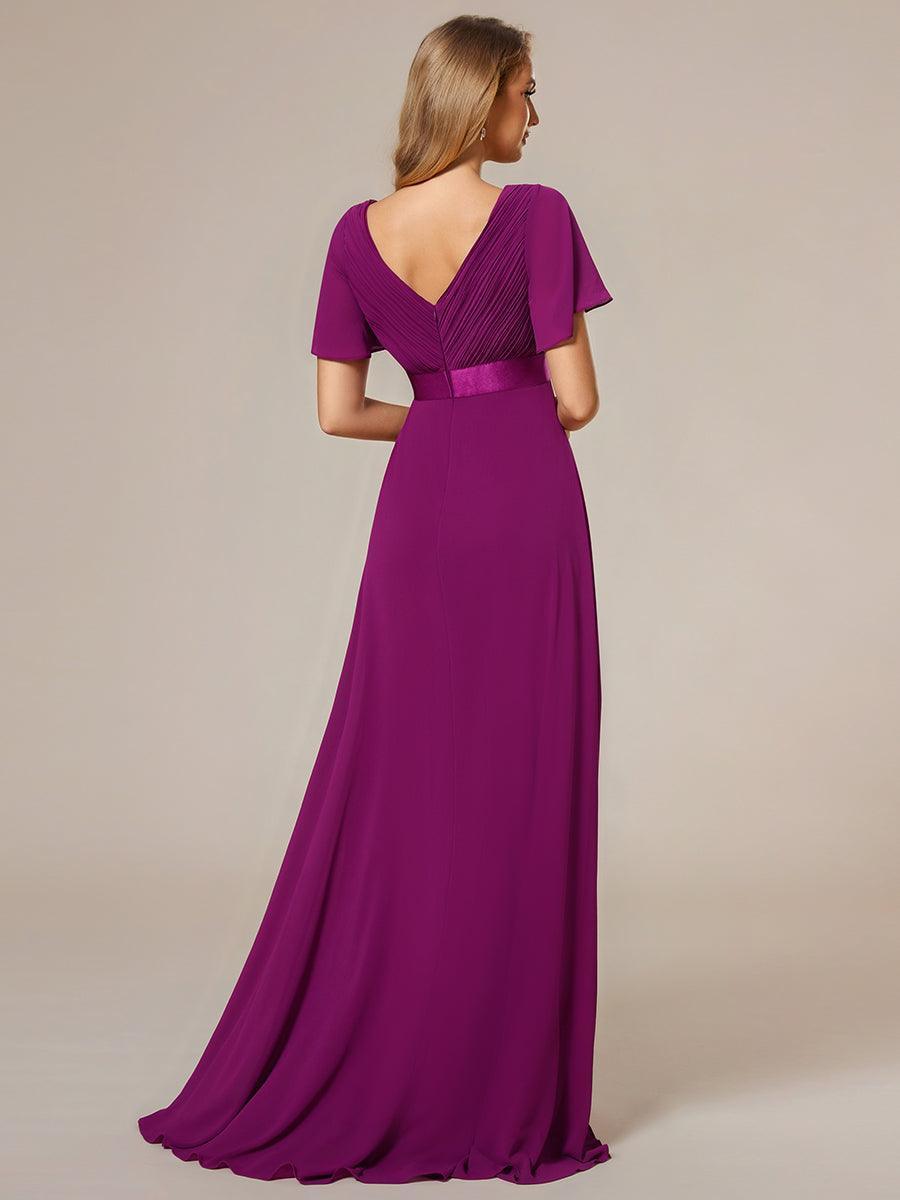 MONICA Dress | Elegant, flowing high-waisted chiffon bridesmaid dresses