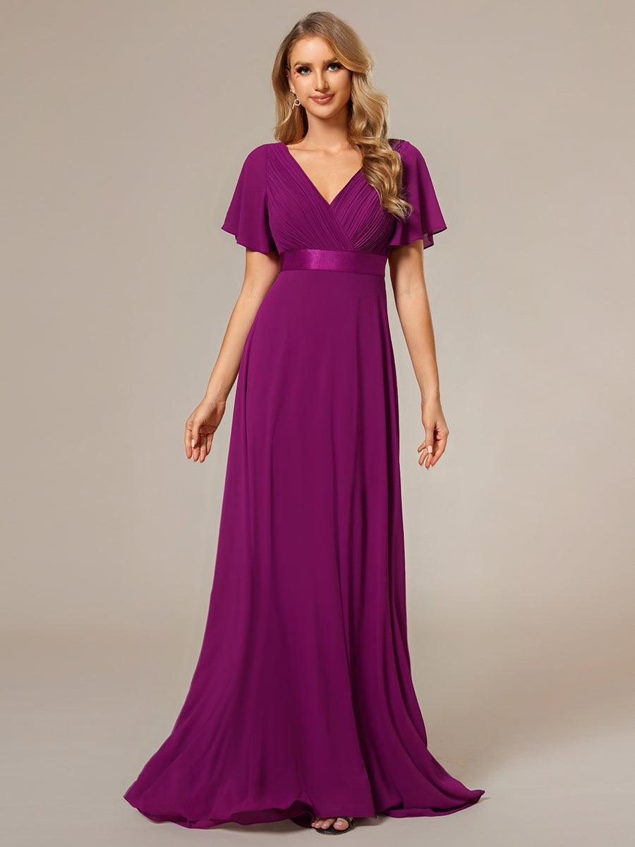 MONICA Dress | Elegant, flowing high-waisted chiffon bridesmaid dresses