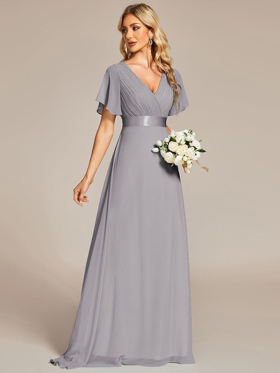 MONICA Dress | Elegant, flowing high-waisted chiffon bridesmaid dresses