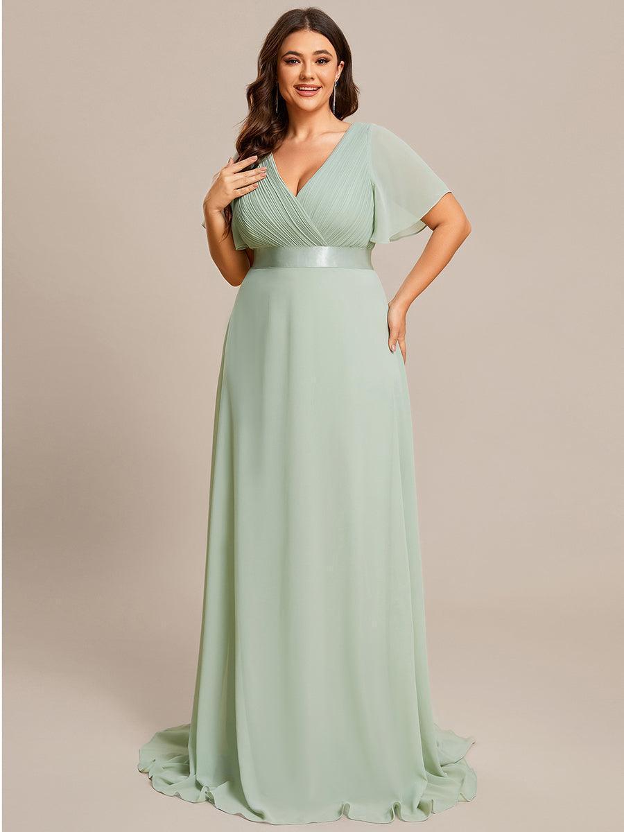 MONICA Dress | Elegant, flowing high-waisted chiffon bridesmaid dresses