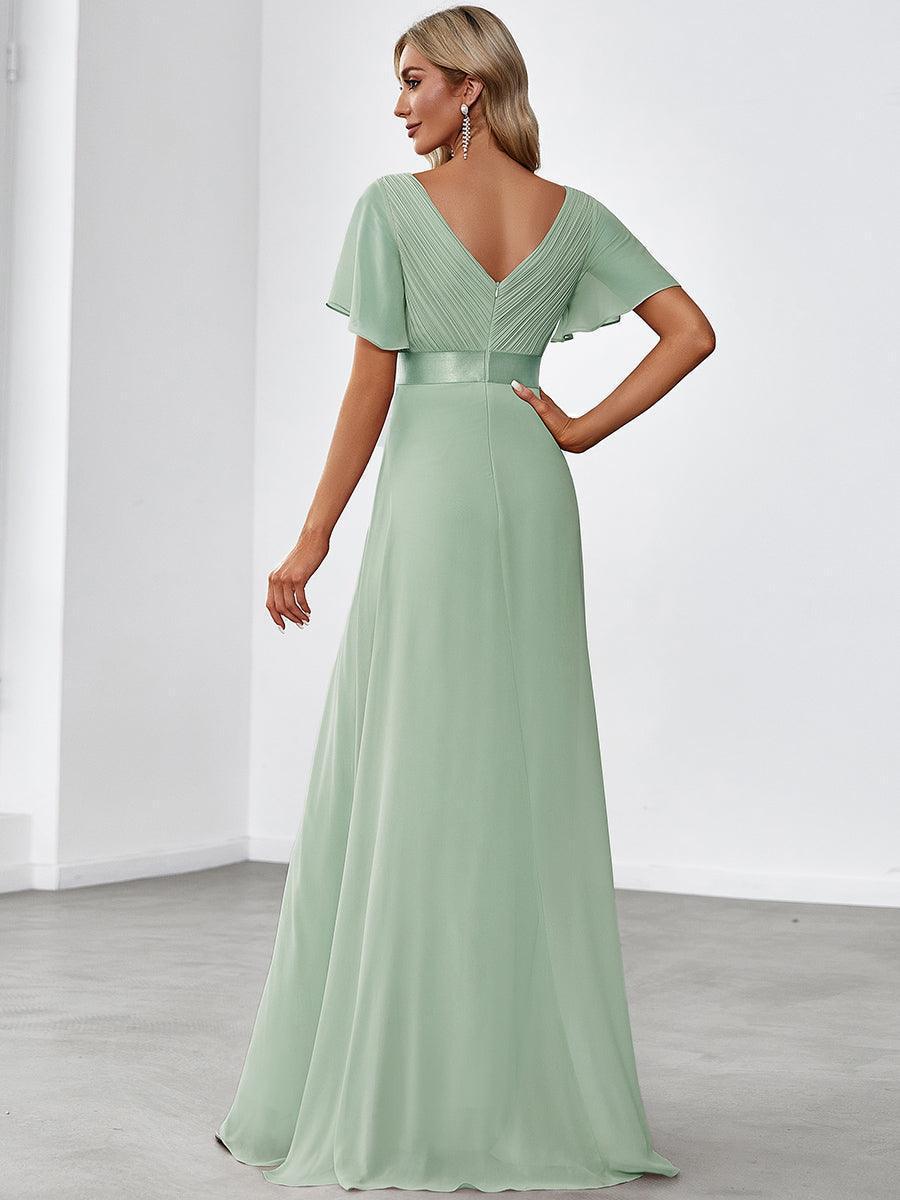 MONICA Dress | Elegant, flowing high-waisted chiffon bridesmaid dresses