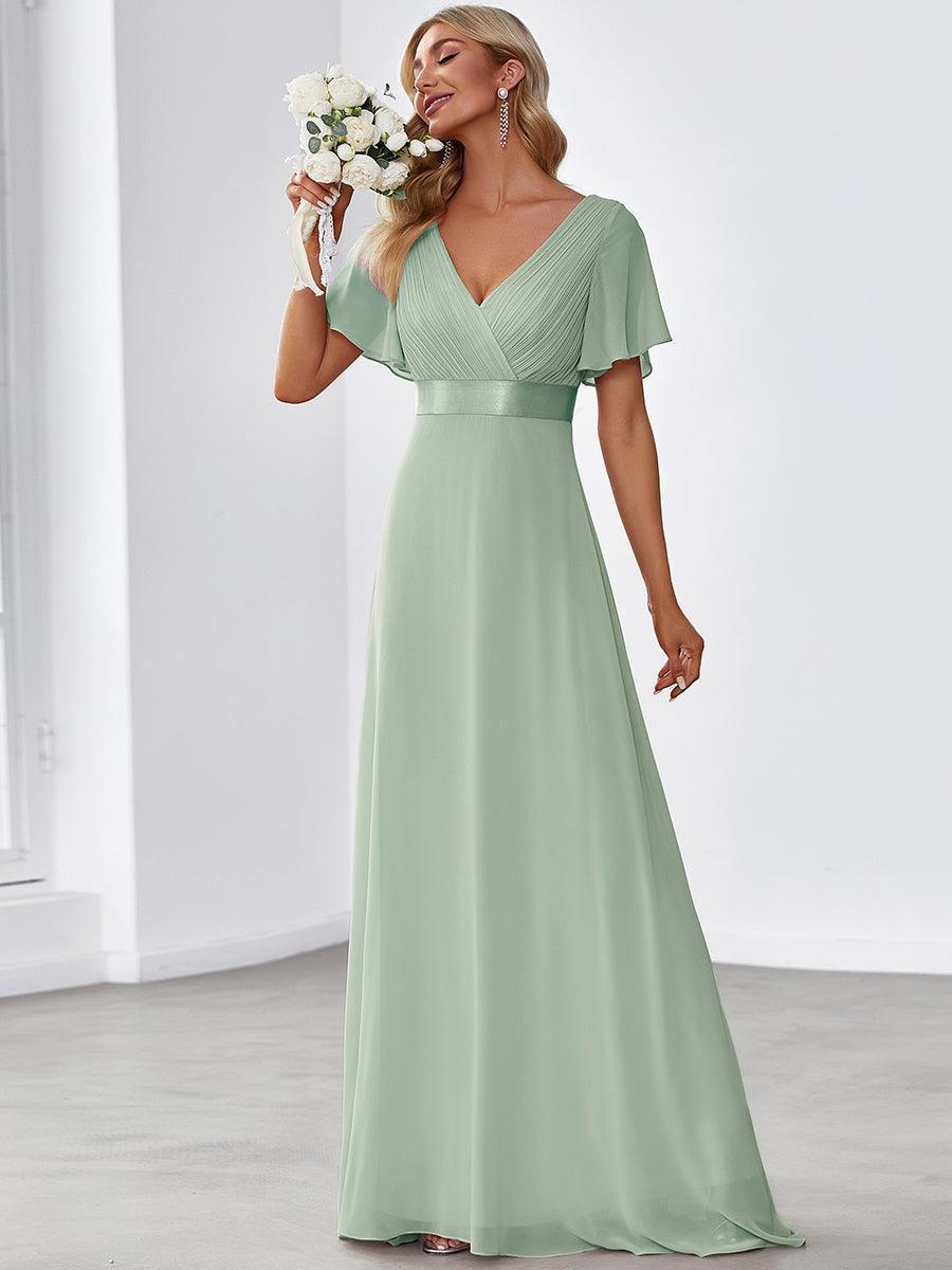 MONICA Dress | Elegant, flowing high-waisted chiffon bridesmaid dresses