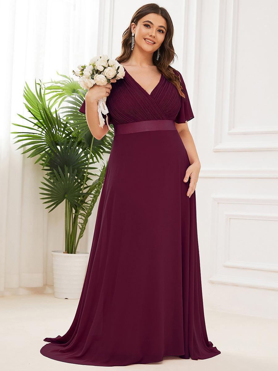 MONICA Dress | Elegant, flowing high-waisted chiffon bridesmaid dresses