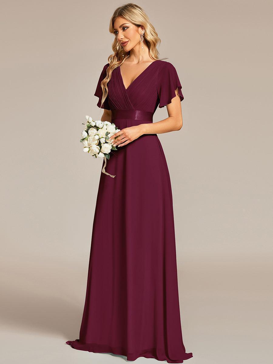 MONICA Dress | Elegant, flowing high-waisted chiffon bridesmaid dresses
