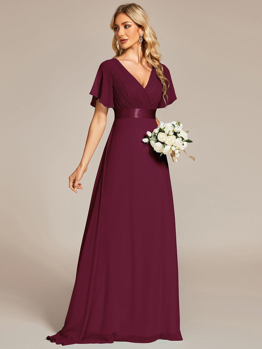 MONICA Dress | Elegant, flowing high-waisted chiffon bridesmaid dresses