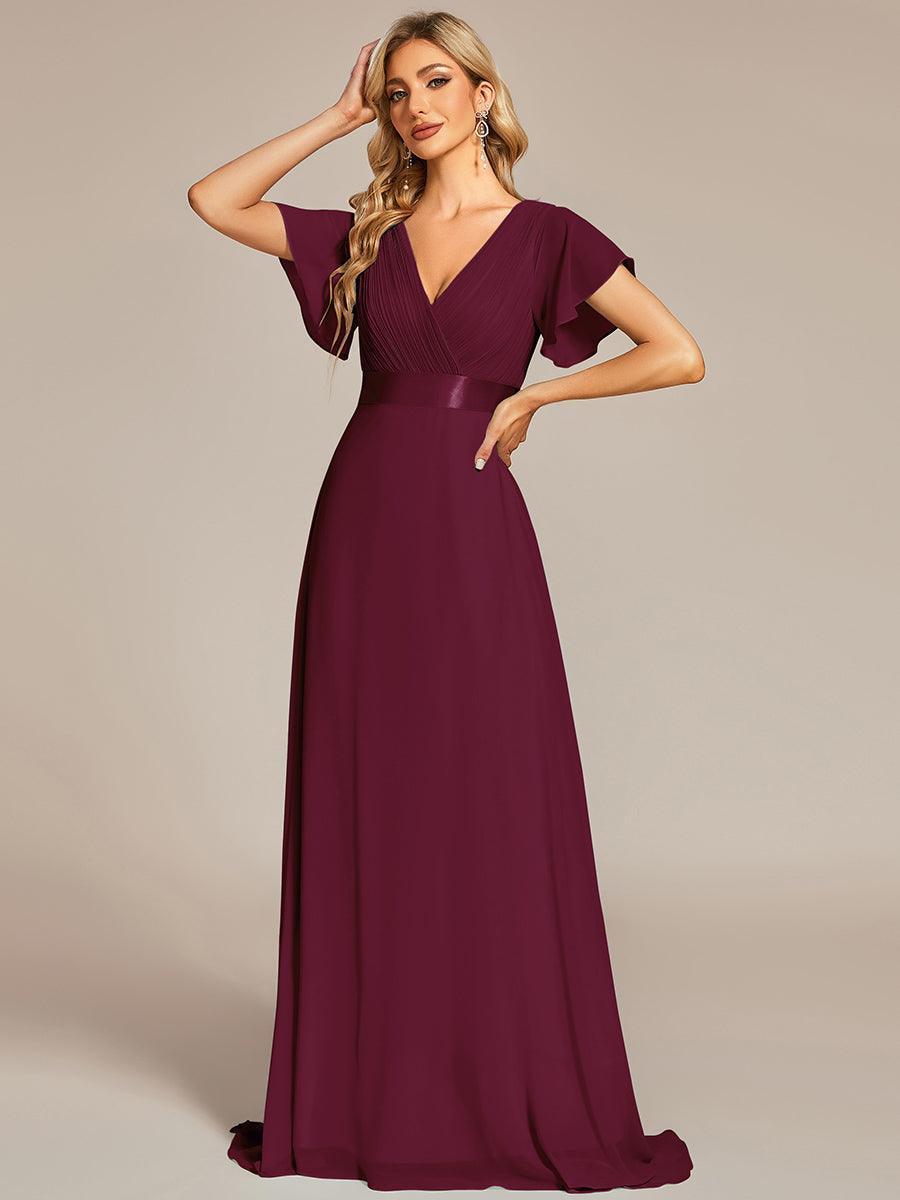 MONICA Dress | Elegant, flowing high-waisted chiffon bridesmaid dresses