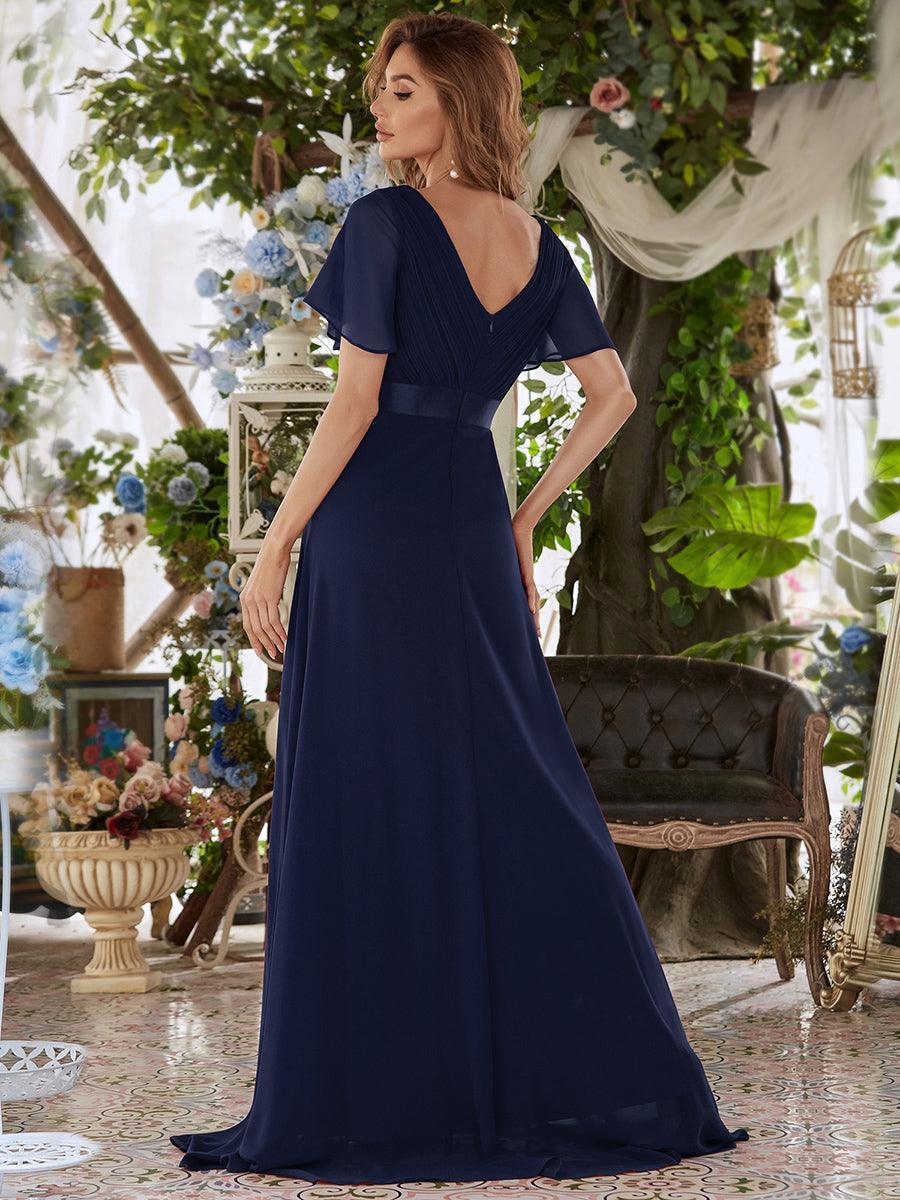 MONICA Dress | Elegant, flowing high-waisted chiffon bridesmaid dresses