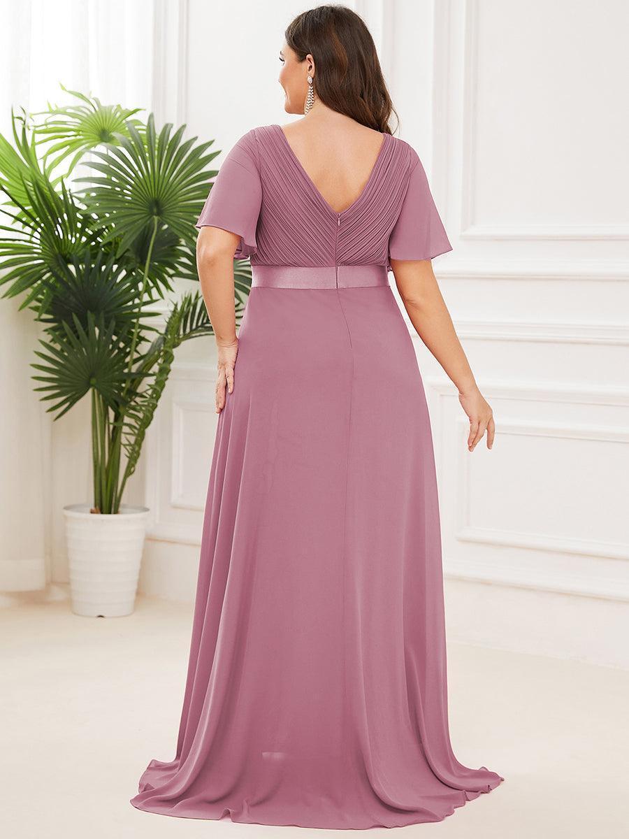 MONICA Dress | Elegant, flowing high-waisted chiffon bridesmaid dresses