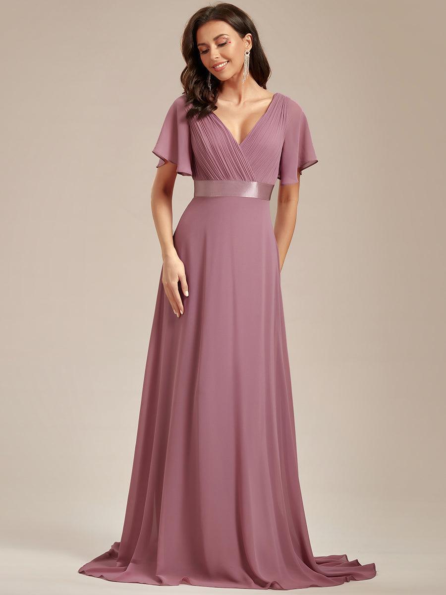MONICA Dress | Elegant, flowing high-waisted chiffon bridesmaid dresses