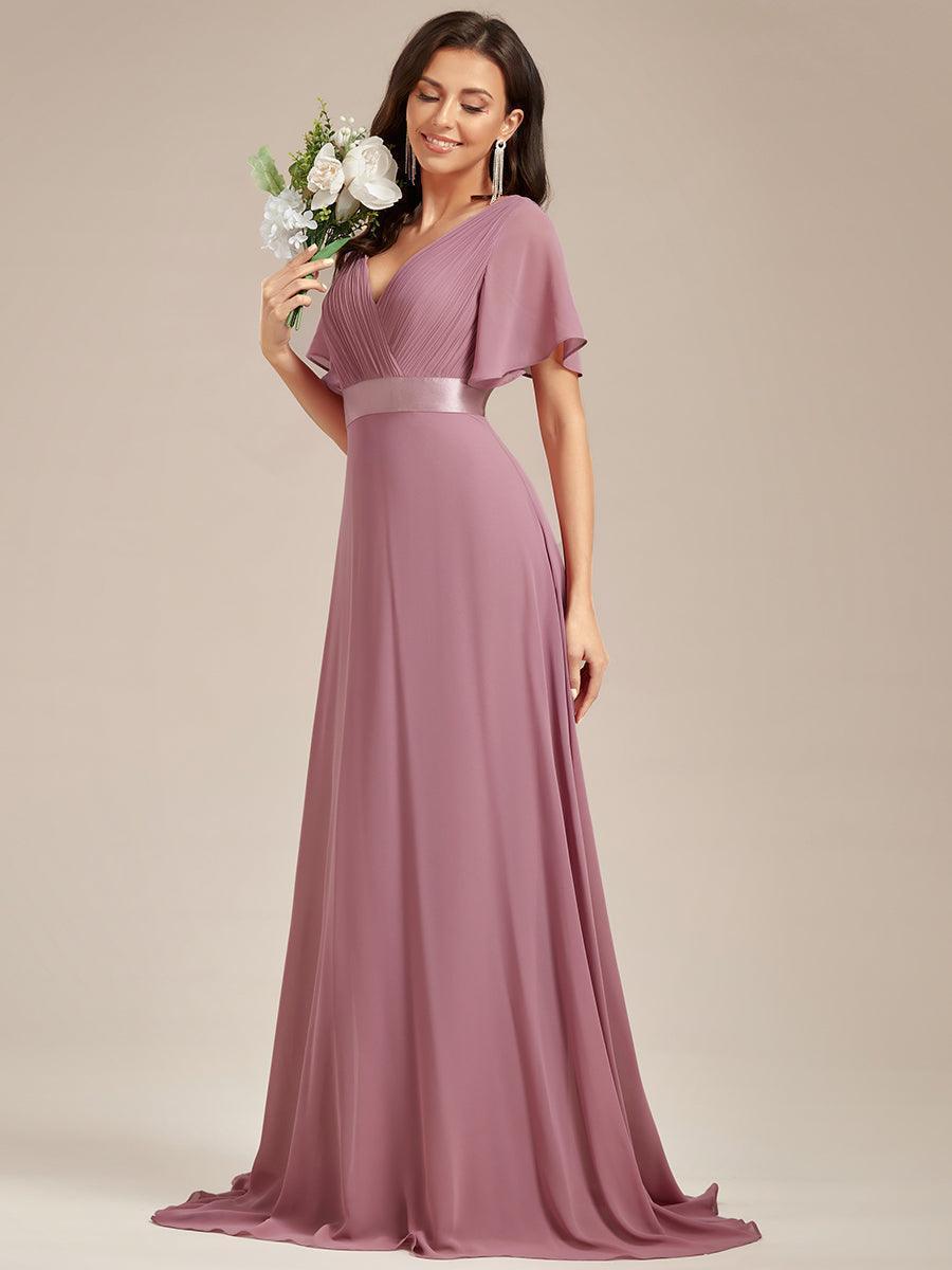 MONICA Dress | Elegant, flowing high-waisted chiffon bridesmaid dresses