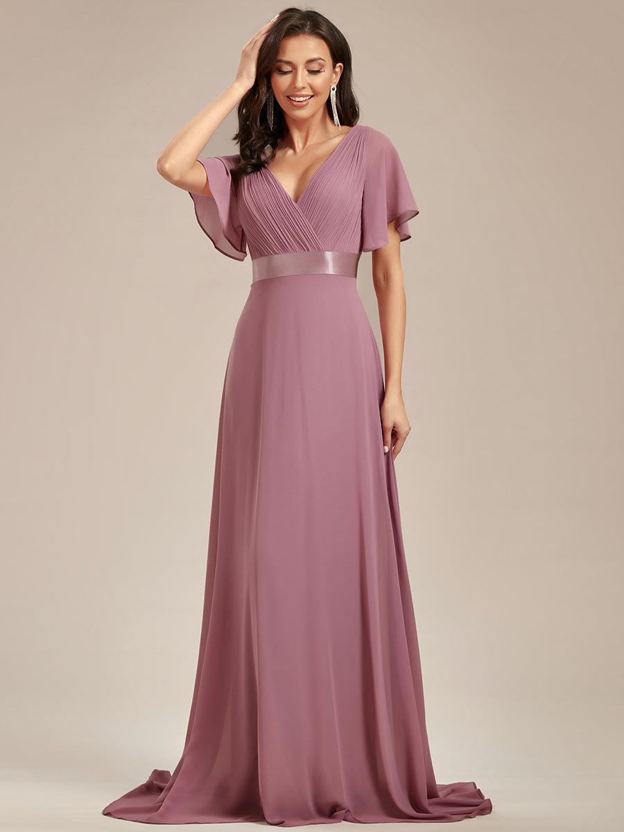 MONICA Dress | Elegant, flowing high-waisted chiffon bridesmaid dresses