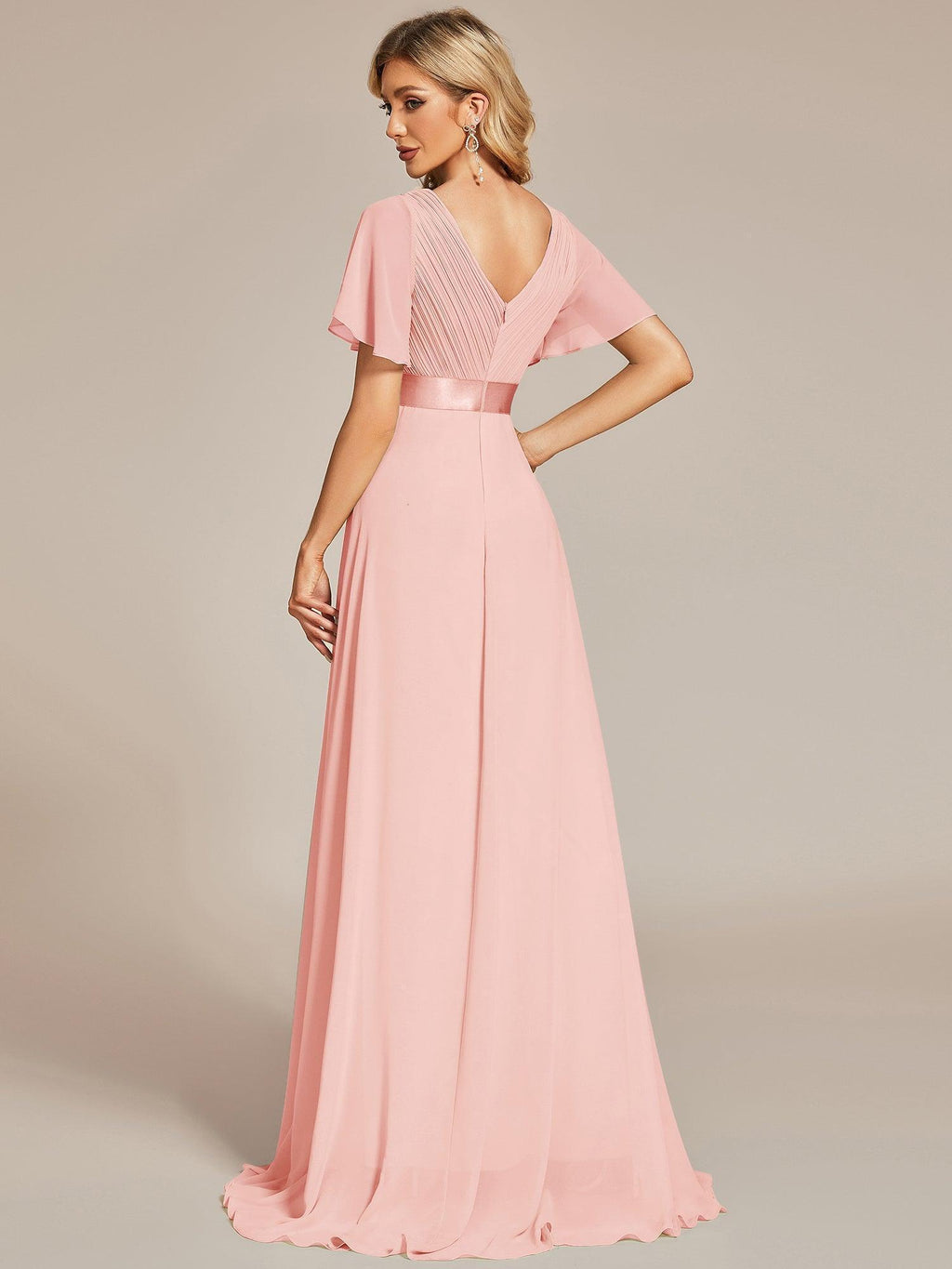 MONICA Dress | Elegant, flowing high-waisted chiffon bridesmaid dresses