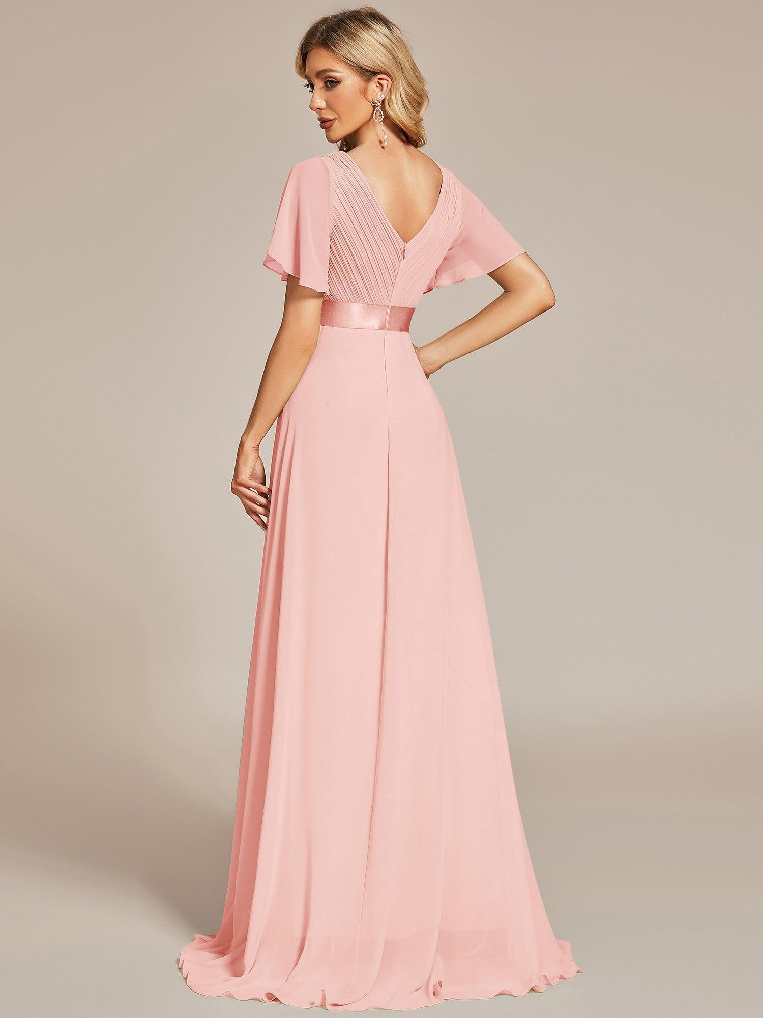 MONICA Dress | Elegant, flowing high-waisted chiffon bridesmaid dresses