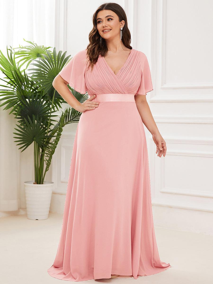 MONICA Dress | Elegant, flowing high-waisted chiffon bridesmaid dresses