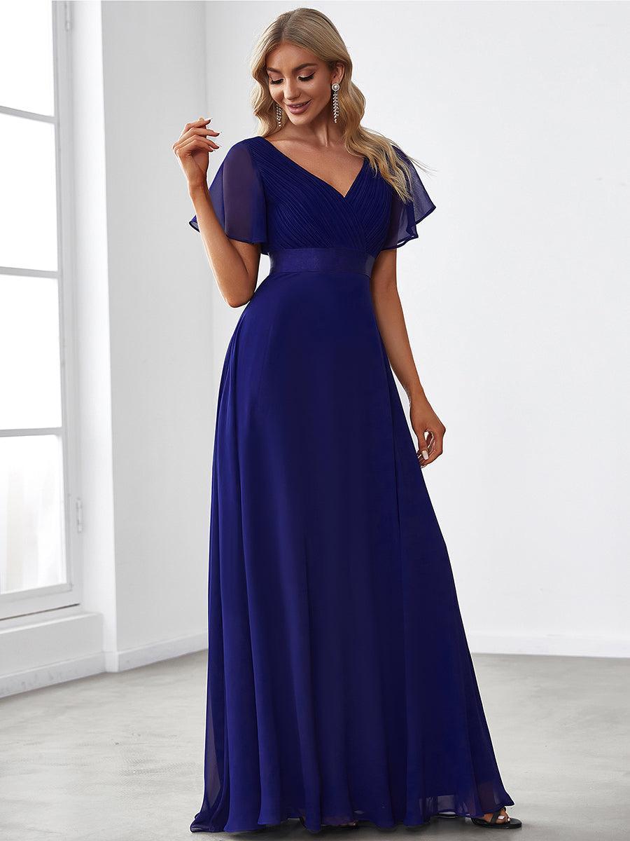 MONICA Dress | Elegant, flowing high-waisted chiffon bridesmaid dresses