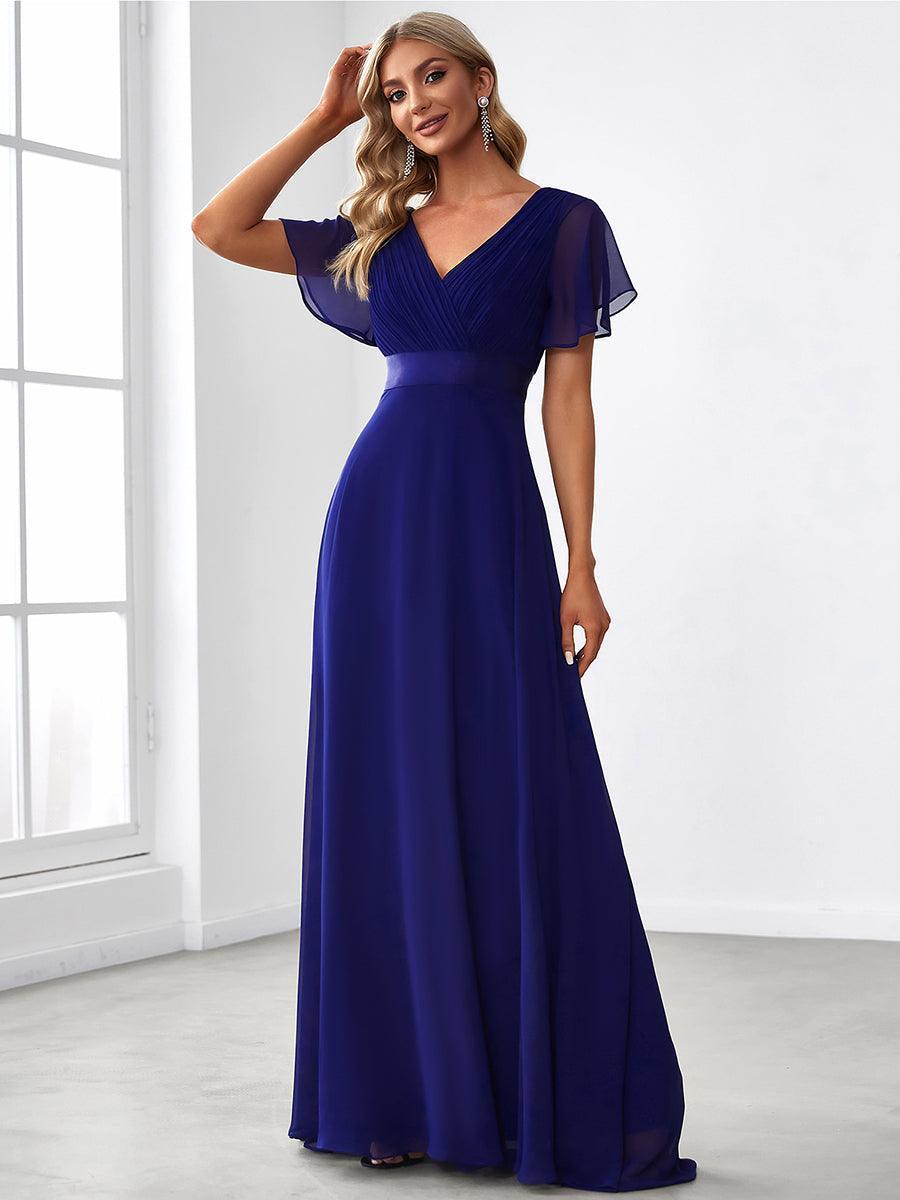 MONICA Dress | Elegant, flowing high-waisted chiffon bridesmaid dresses