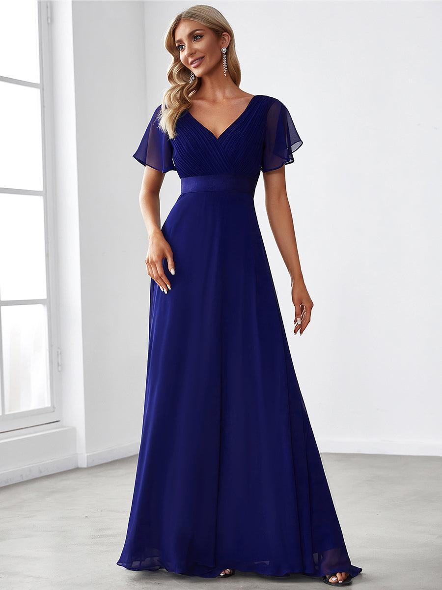 MONICA Dress | Elegant, flowing high-waisted chiffon bridesmaid dresses