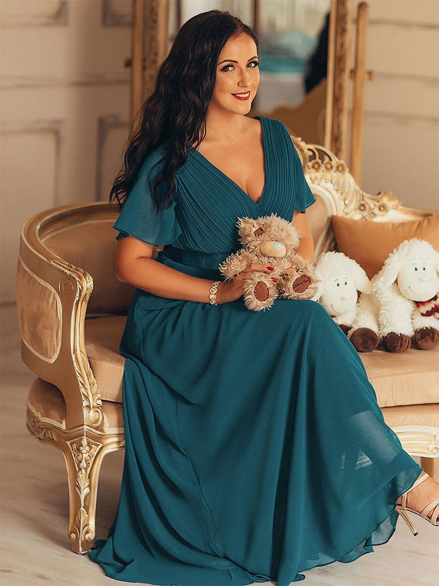 MONICA Dress | Elegant, flowing high-waisted chiffon bridesmaid dresses