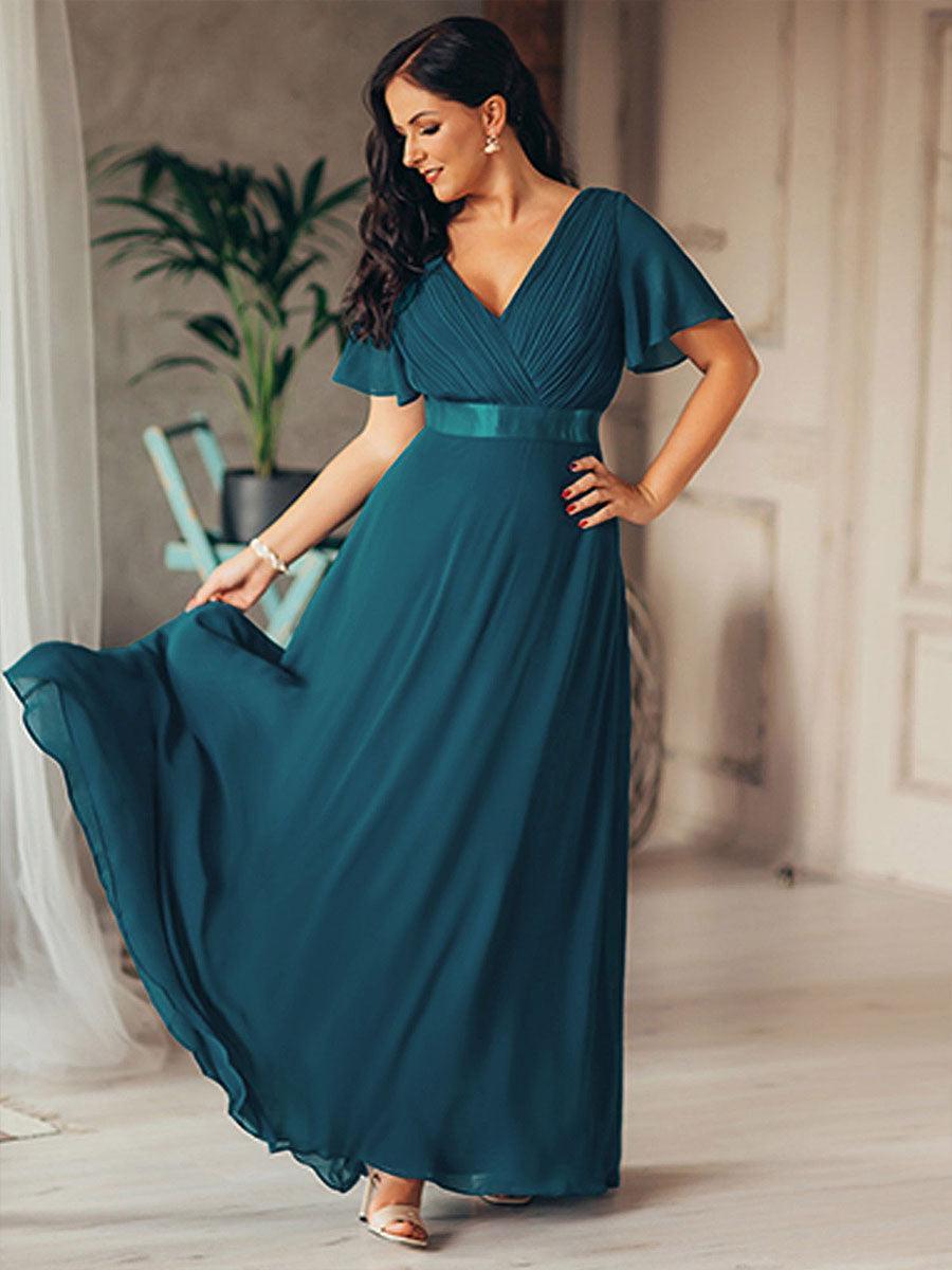 MONICA Dress | Elegant, flowing high-waisted chiffon bridesmaid dresses