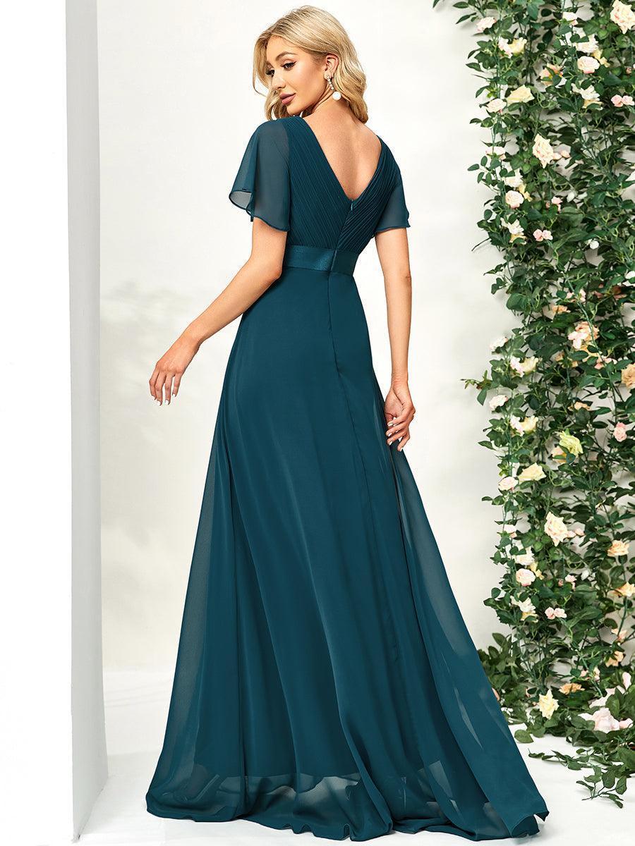 MONICA Dress | Elegant, flowing high-waisted chiffon bridesmaid dresses