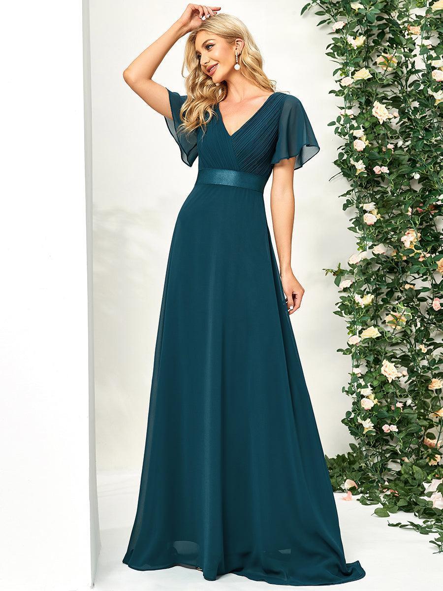 MONICA Dress | Elegant, flowing high-waisted chiffon bridesmaid dresses