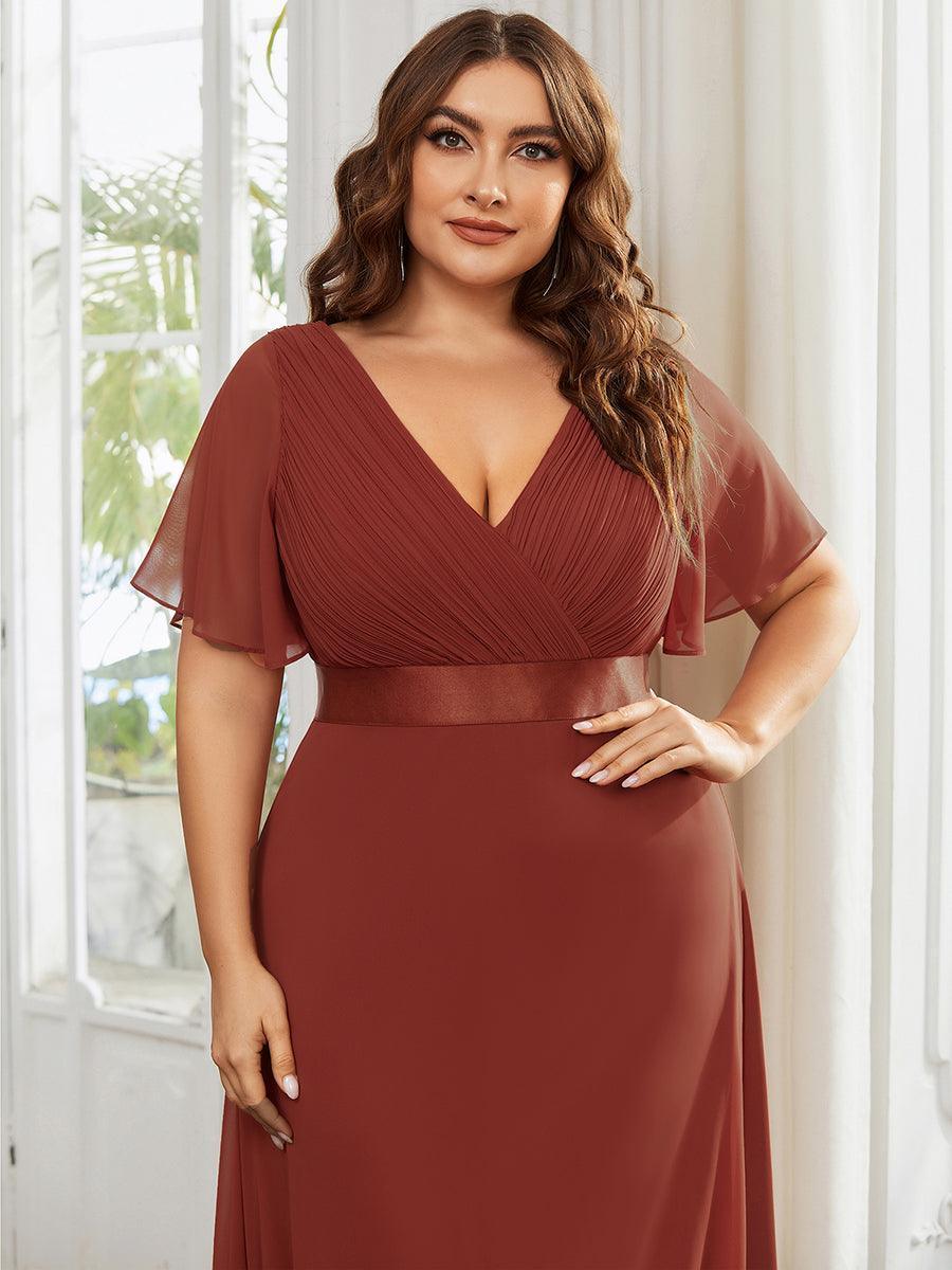 MONICA Dress | Elegant, flowing high-waisted chiffon bridesmaid dresses