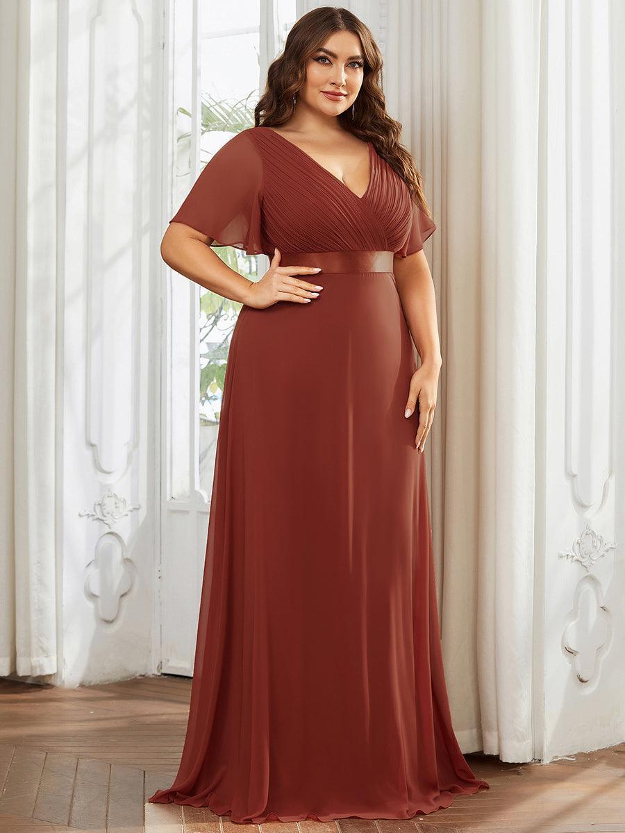 MONICA Dress | Elegant, flowing high-waisted chiffon bridesmaid dresses