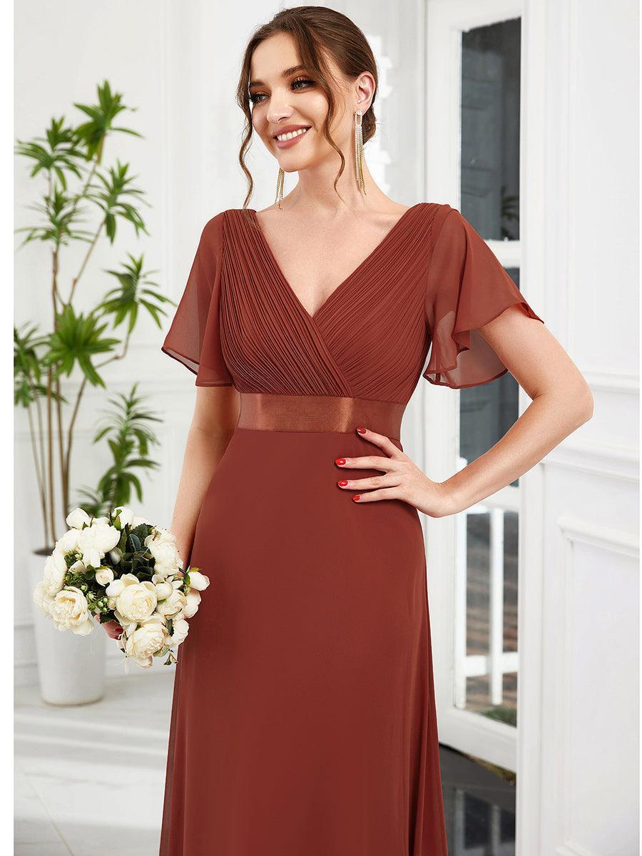MONICA Dress | Elegant, flowing high-waisted chiffon bridesmaid dresses