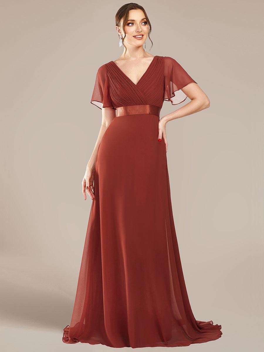 MONICA Dress | Elegant, flowing high-waisted chiffon bridesmaid dresses