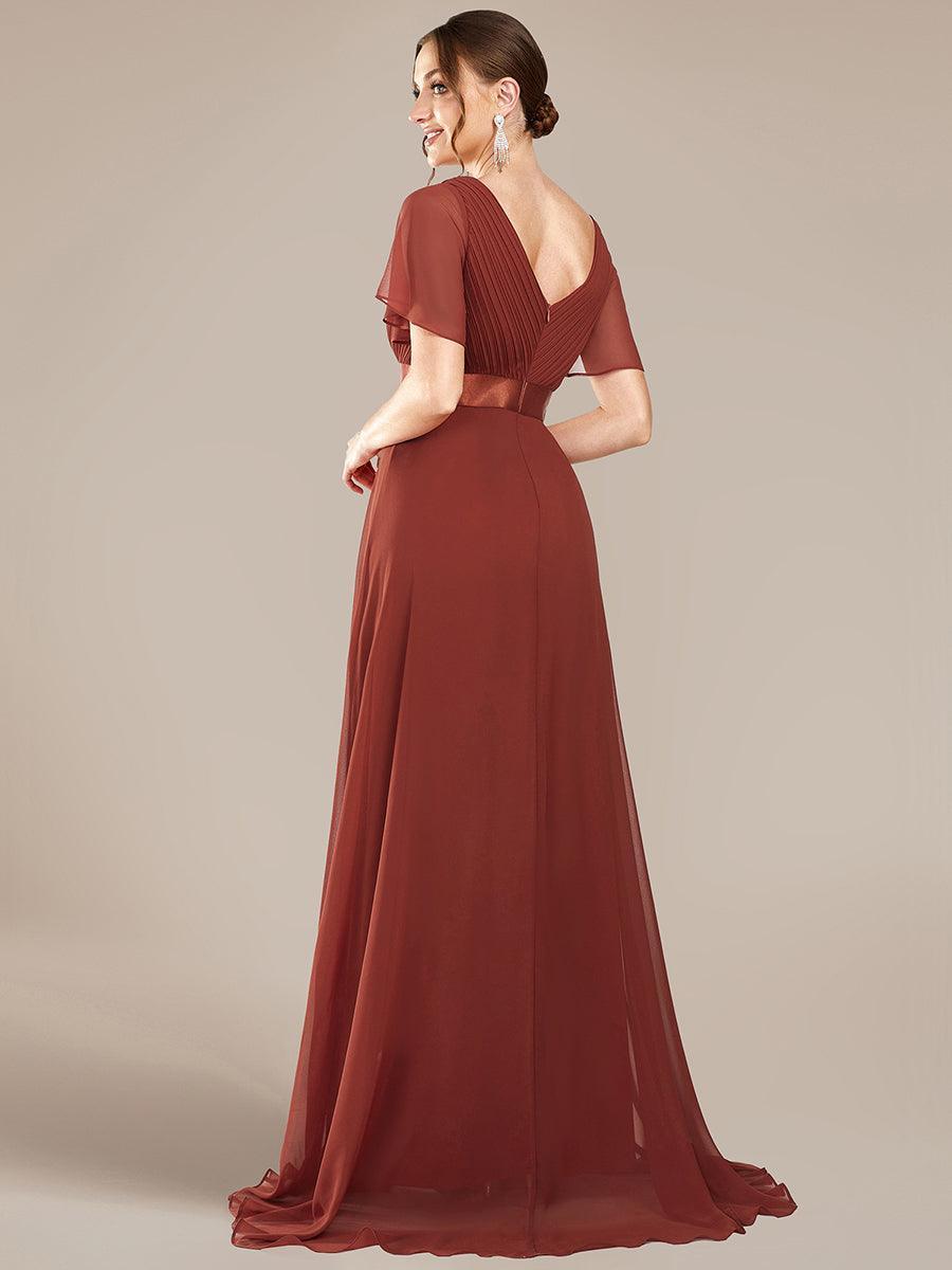 MONICA Dress | Elegant, flowing high-waisted chiffon bridesmaid dresses