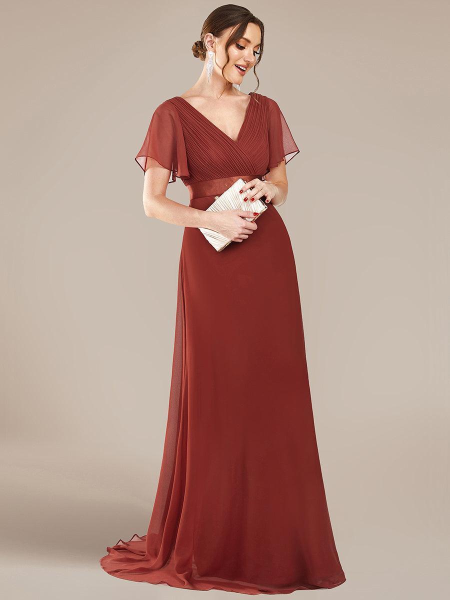 MONICA Dress | Elegant, flowing high-waisted chiffon bridesmaid dresses