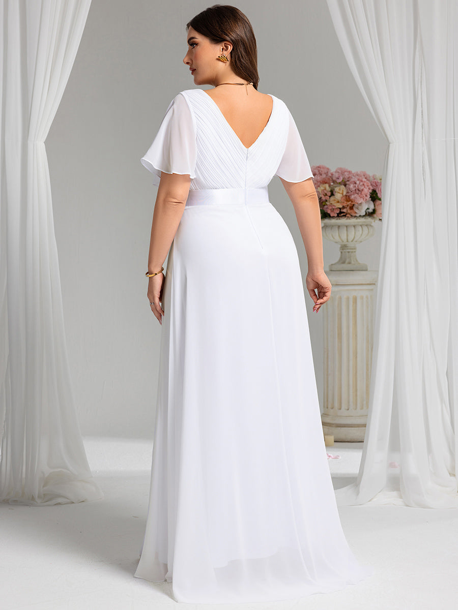 MONICA Dress | Elegant, flowing high-waisted chiffon bridesmaid dresses