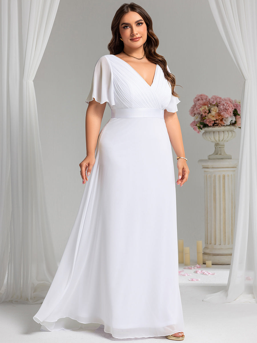 MONICA Dress | Elegant, flowing high-waisted chiffon bridesmaid dresses
