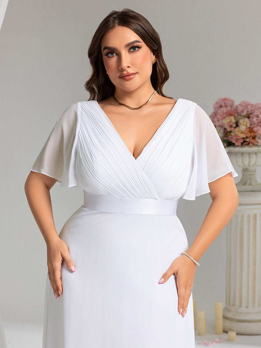 MONICA Dress | Elegant, flowing high-waisted chiffon bridesmaid dresses