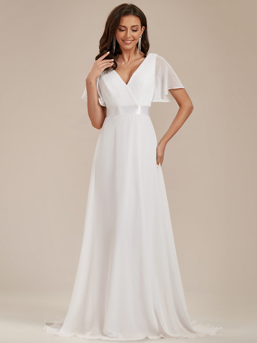 MONICA Dress | Elegant, flowing high-waisted chiffon bridesmaid dresses