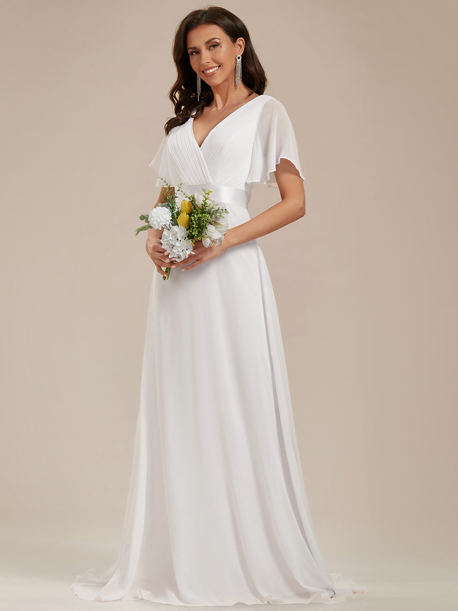 MONICA Dress | Elegant, flowing high-waisted chiffon bridesmaid dresses