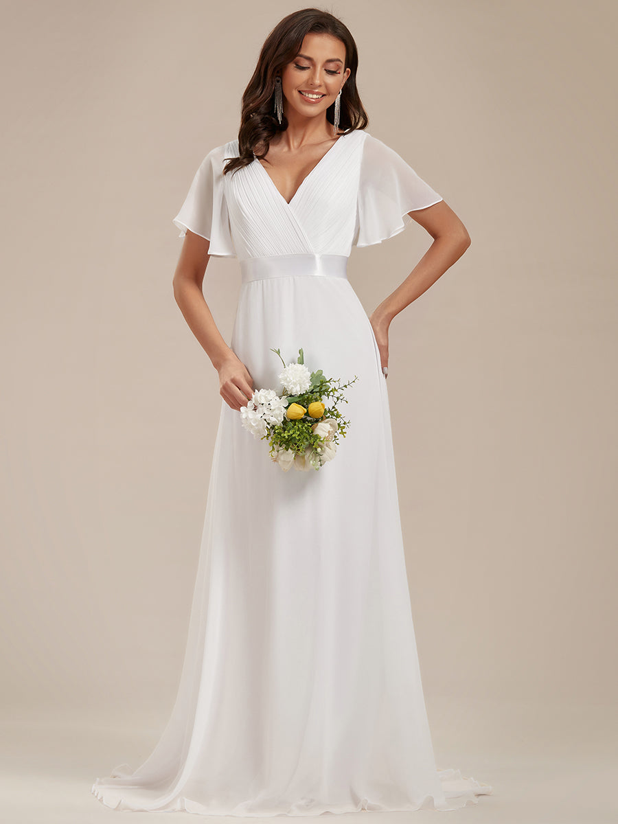 MONICA Dress | Elegant, flowing high-waisted chiffon bridesmaid dresses